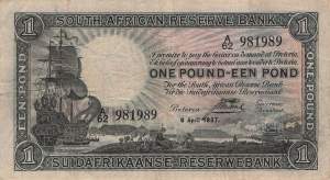 Südafrika p84c 1 Pound 1937